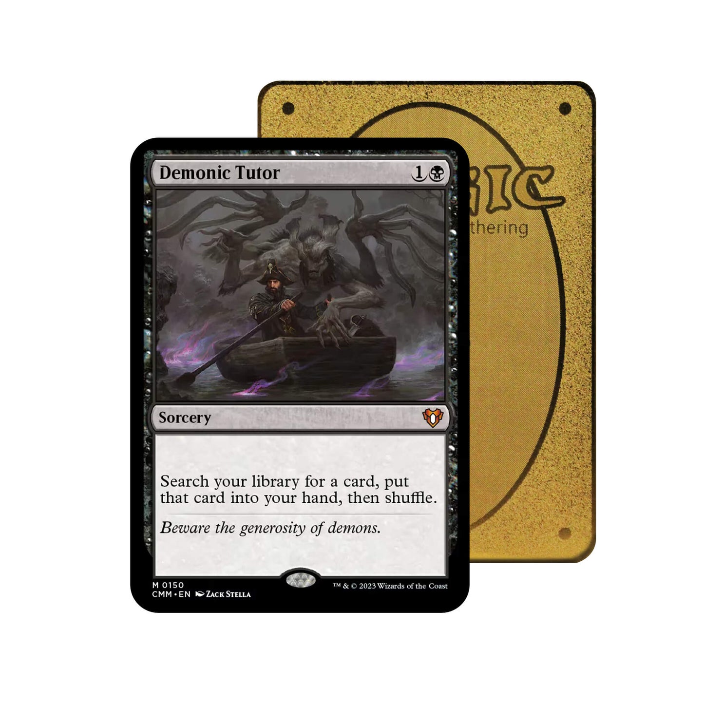 Demonic Tutor Metal Orica Card