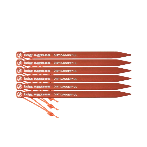 Dirt Dagger™ UL Tent Stakes: Pack of 6