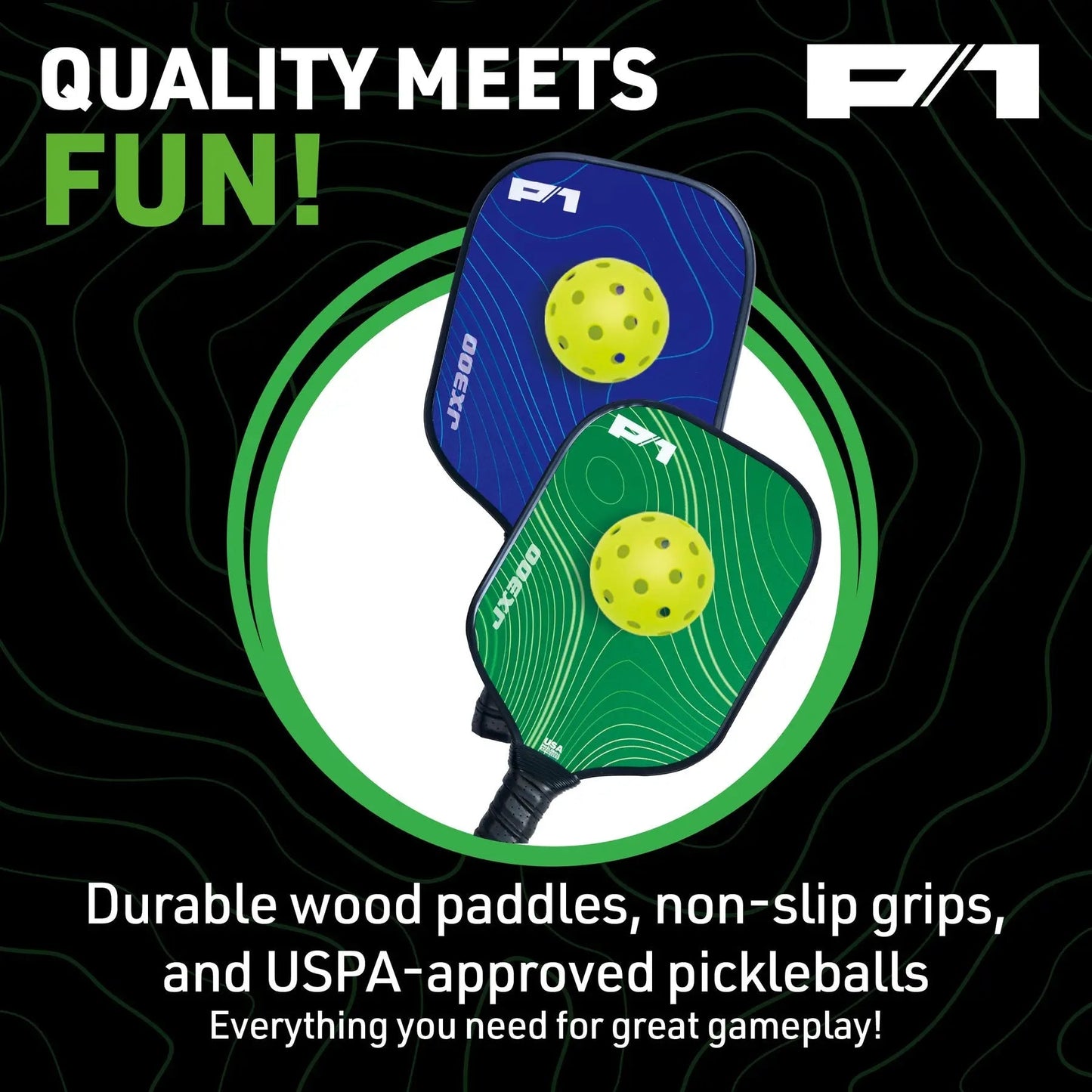 Do-U-Play™ Complete Pickleball Starter Kit for Kids Outdoor