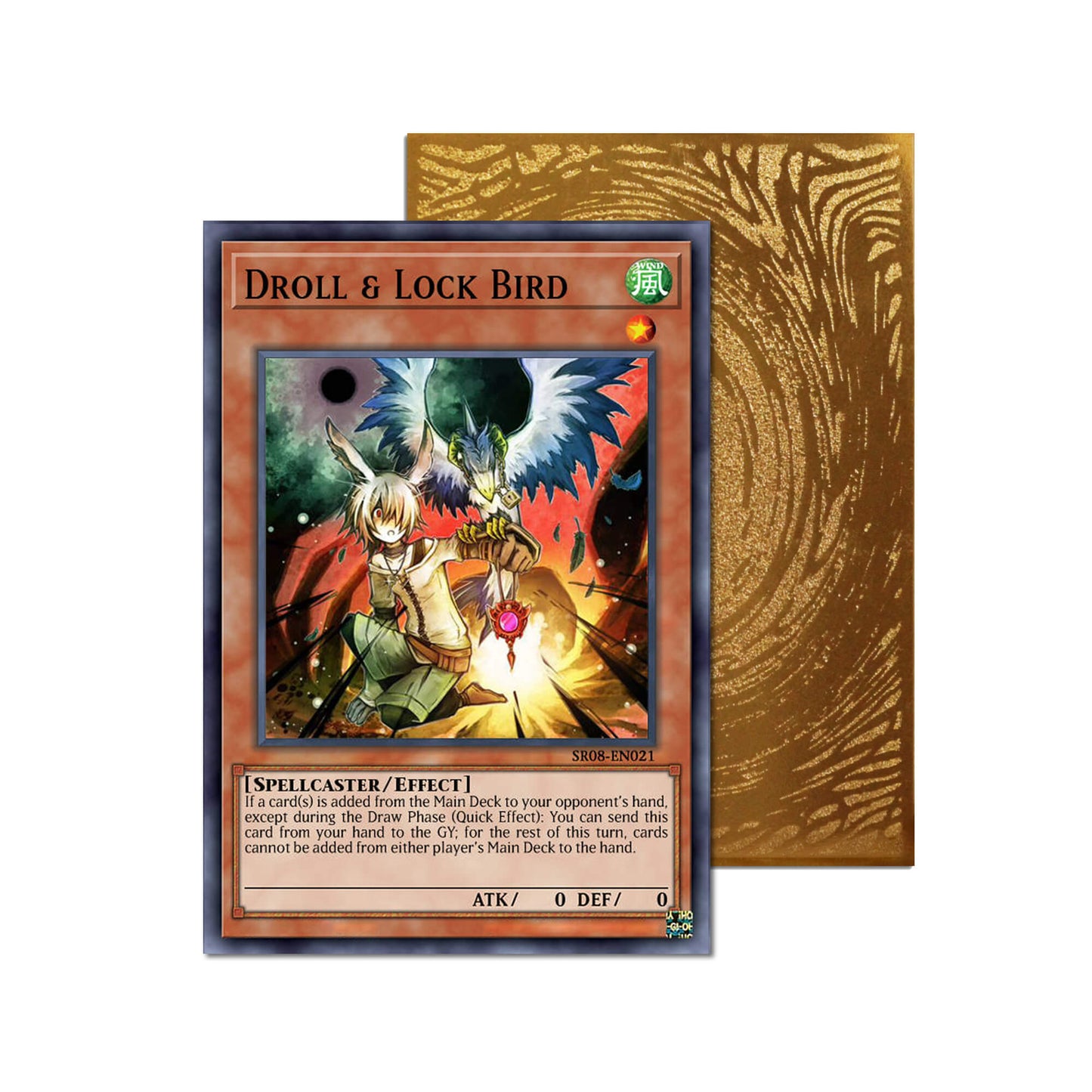 Droll & Lock Bird Metal Orica Card