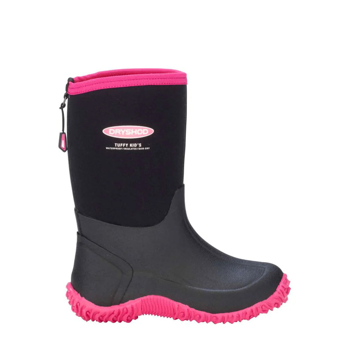 Dryshod Kid's Tuffy Black/Pink