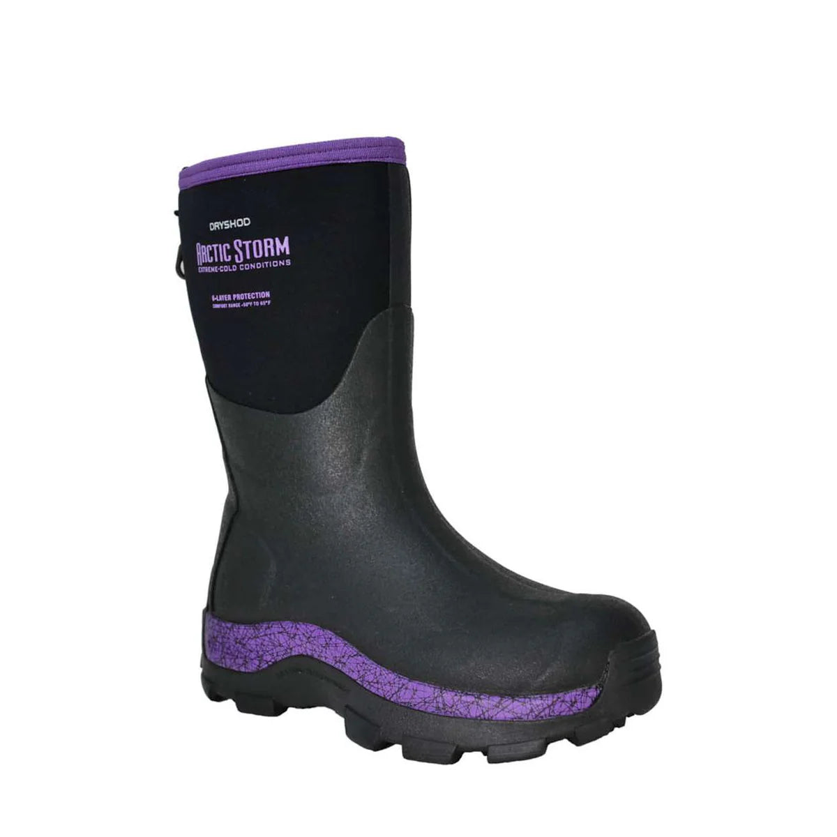 Dryshod Women's Arctic Storm Mid Black/Purple