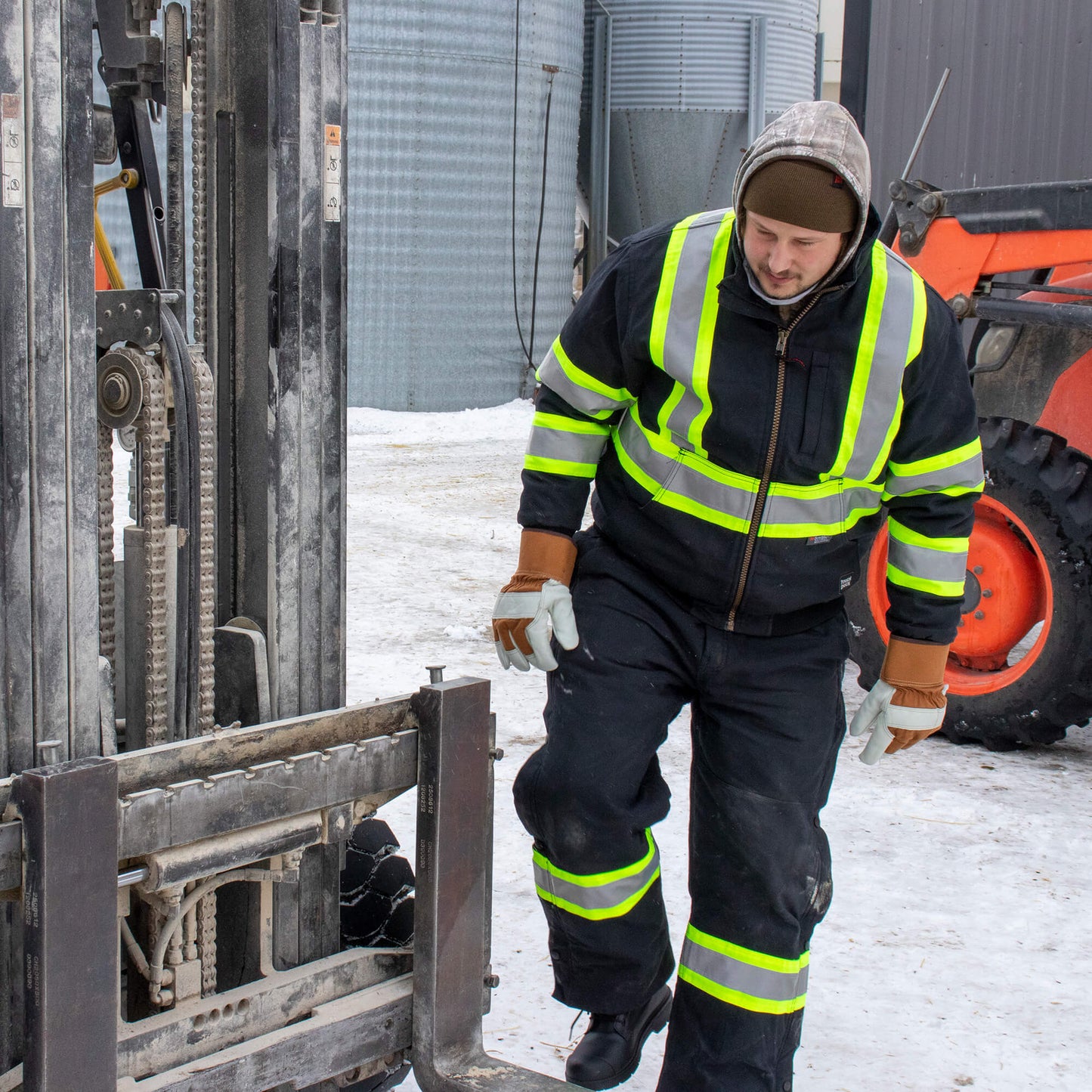 Duck Insulated Safety Bib Overall