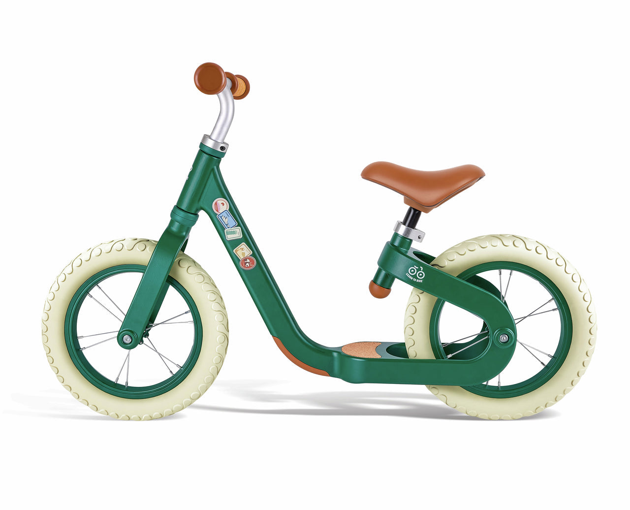 Hape Lightweight Adjustable Green Balance Bike for Kids 3+