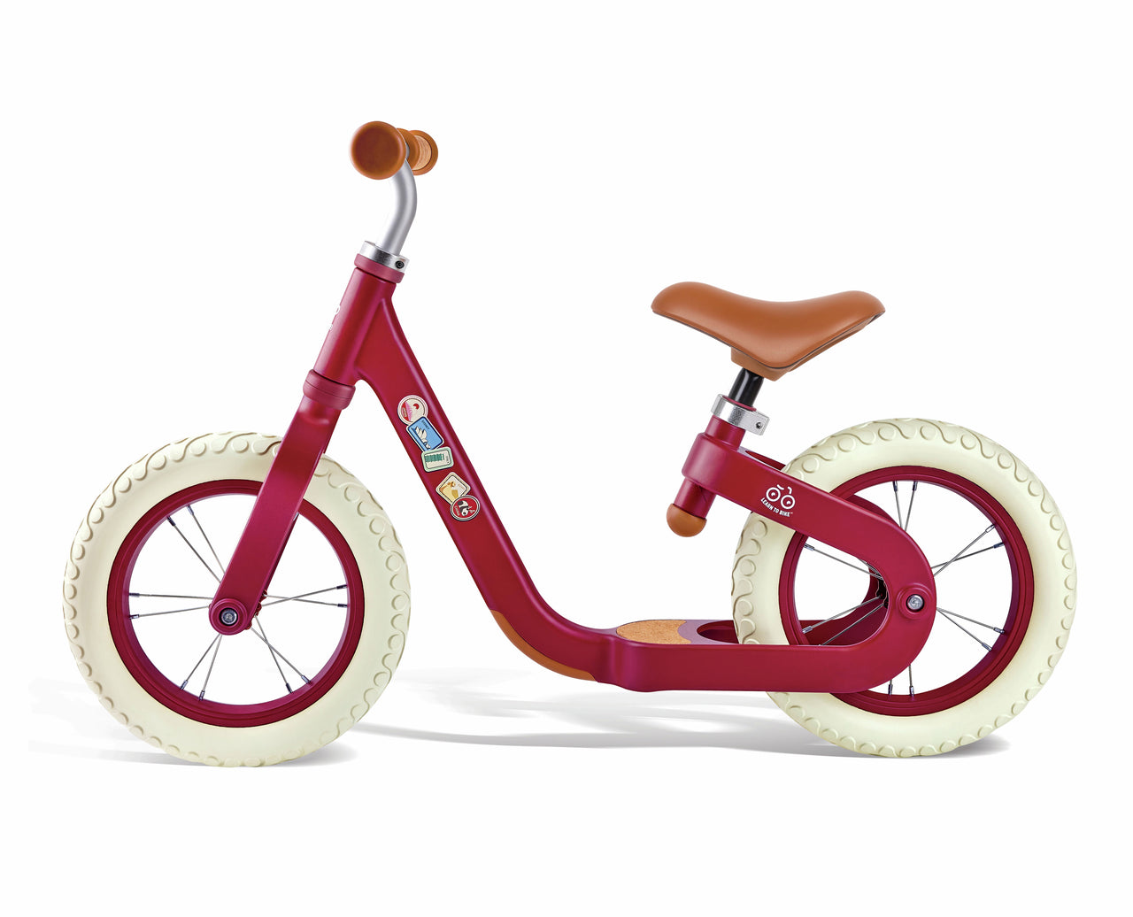 Hape Learn to Ride Lightweight Adjustable Red Aluminum Balance Bike