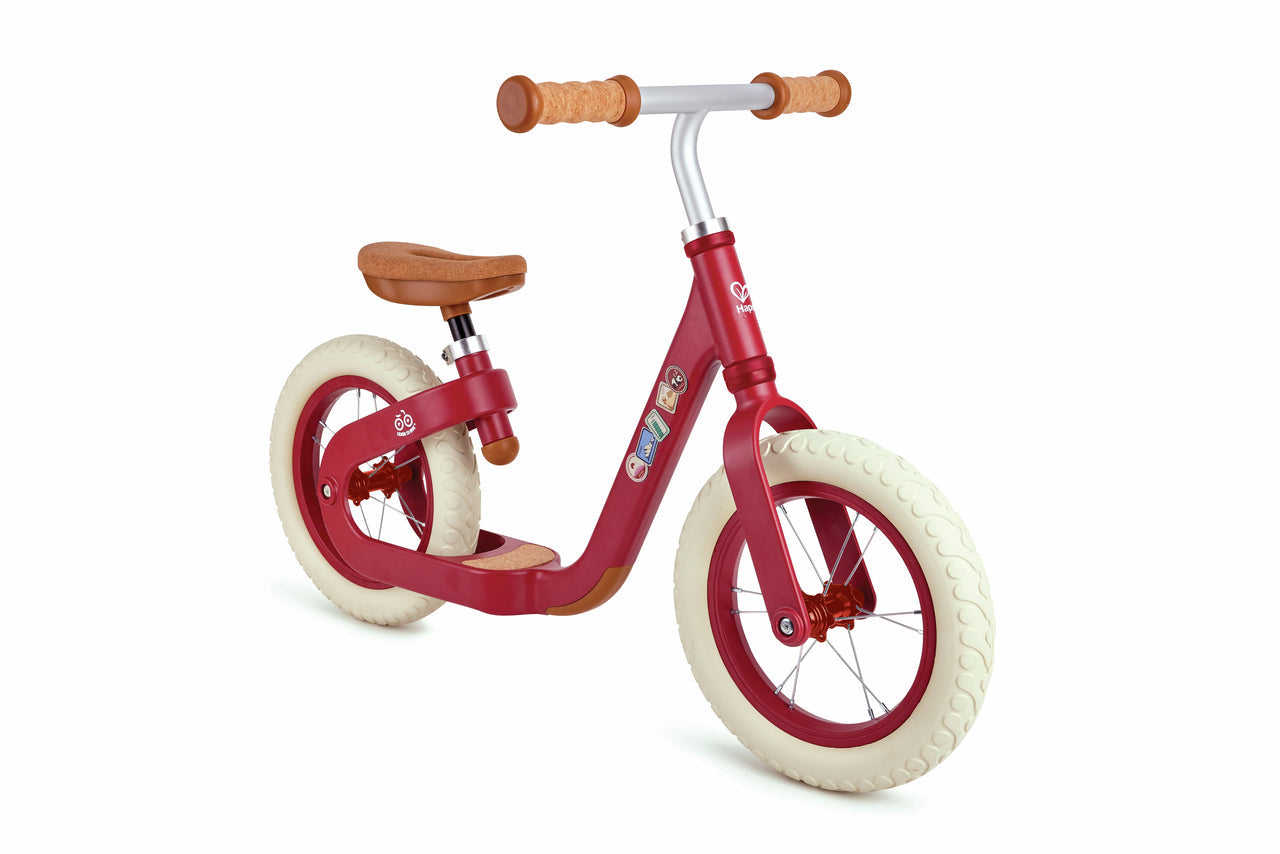 Hape Learn to Ride Lightweight Adjustable Red Aluminum Balance Bike