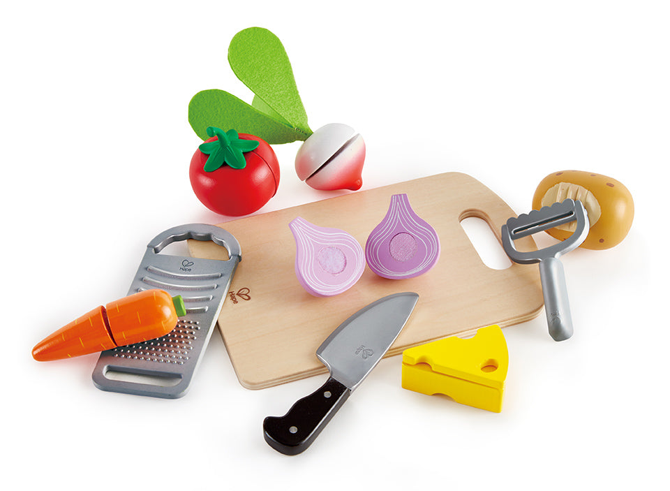 Hape Cooking Essentials Toy Set with Realistic Kitchen Tools