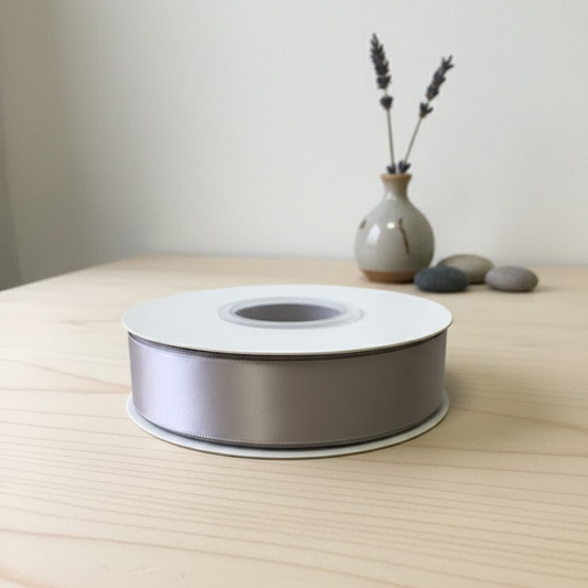 30 Meter Double Face Light Grey #818 Ribbon Roll