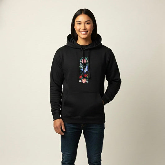 Embroidered Hoodies (Butterfly )