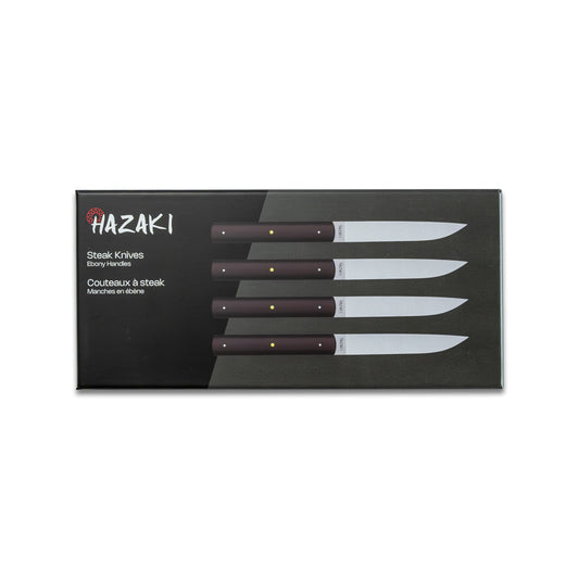 Hazaki Steak Knives 4 pc Kit - Blackwood
