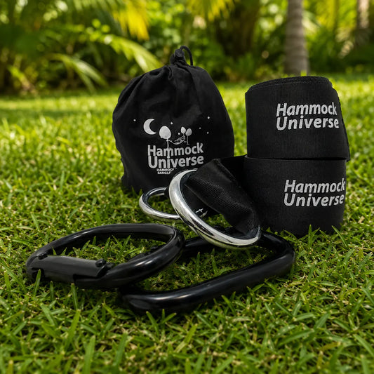 Eco-Friendly Hammock Tree Straps with Heavy Duty Carabiners