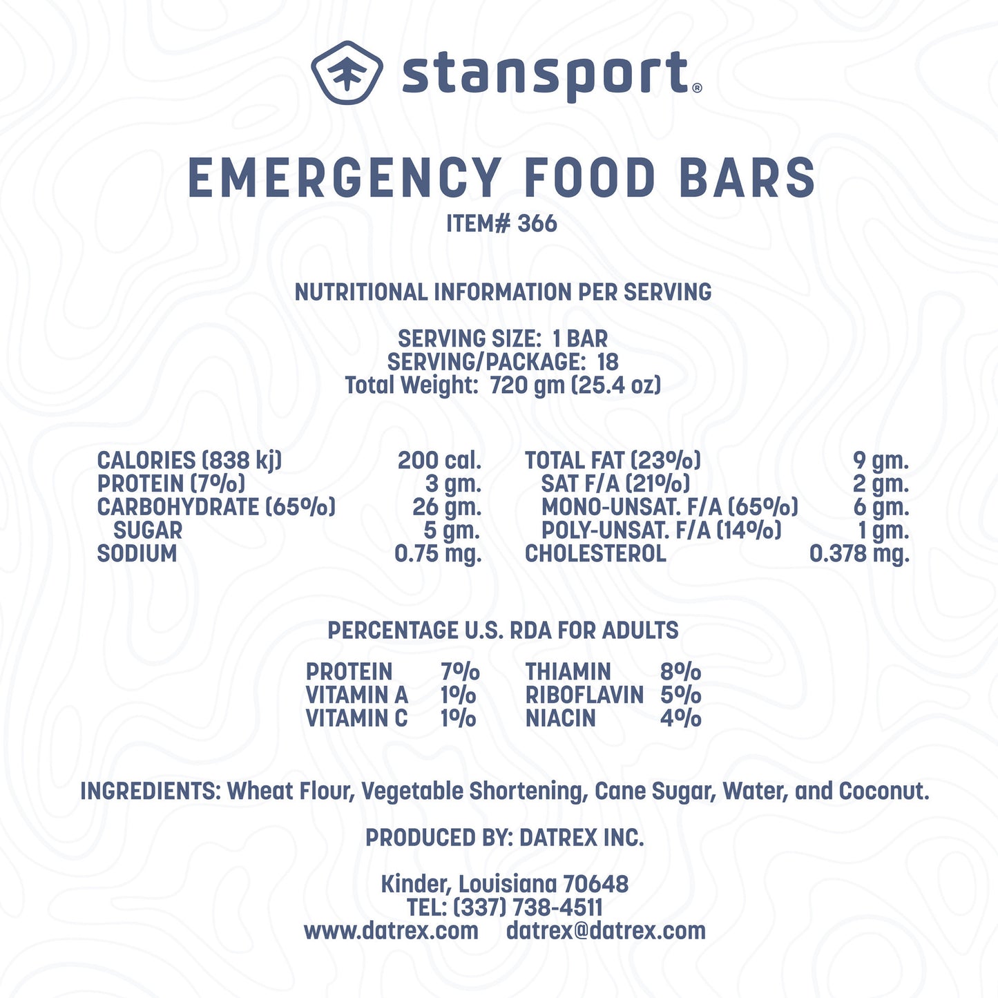 Emergency Food Bars