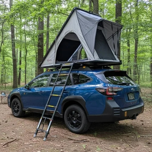 Enthuze Econo Triangle Rooftop Tent - Low Profile & Lightweight Hard Shell RTT