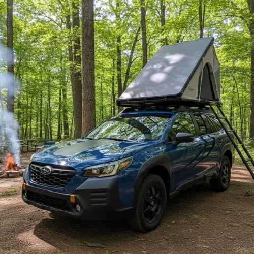 Enthuze Econo Triangle Rooftop Tent - Low Profile & Lightweight Hard Shell RTT