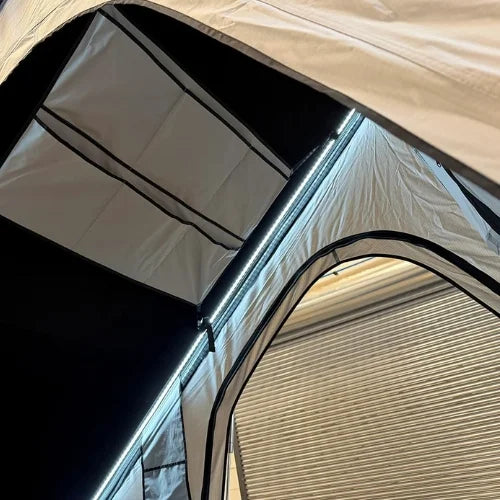 Enthuze Econo Triangle Rooftop Tent - Low Profile & Lightweight Hard Shell RTT