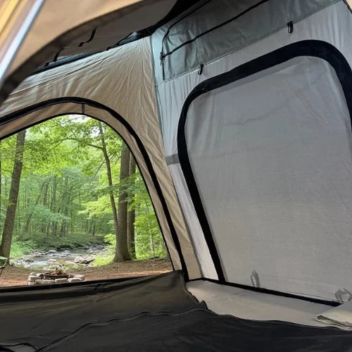 Enthuze Econo Triangle Rooftop Tent - Low Profile & Lightweight Hard Shell RTT