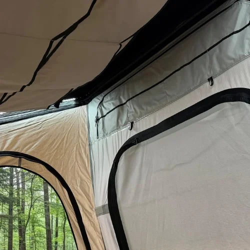 Enthuze Econo Triangle Rooftop Tent - Low Profile & Lightweight Hard Shell RTT