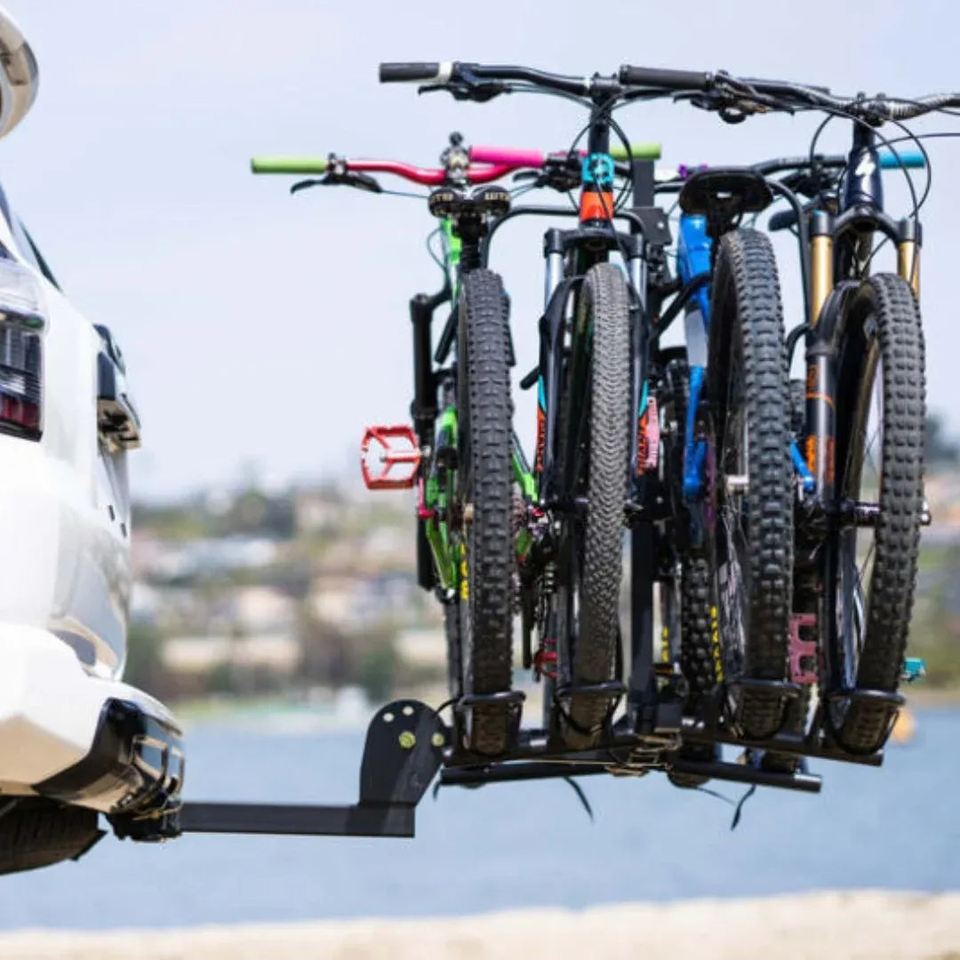 Enthuze Hitch Mounted 4 Bike Platform Rack