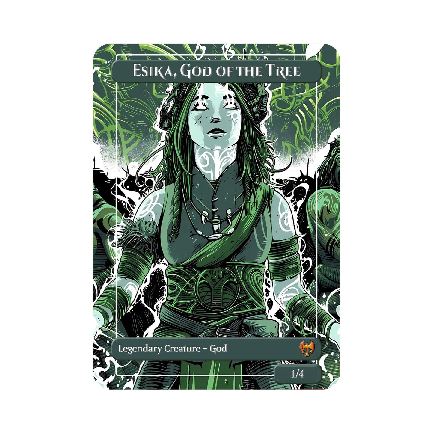 Esika, God of the Tree Metal Orica Card