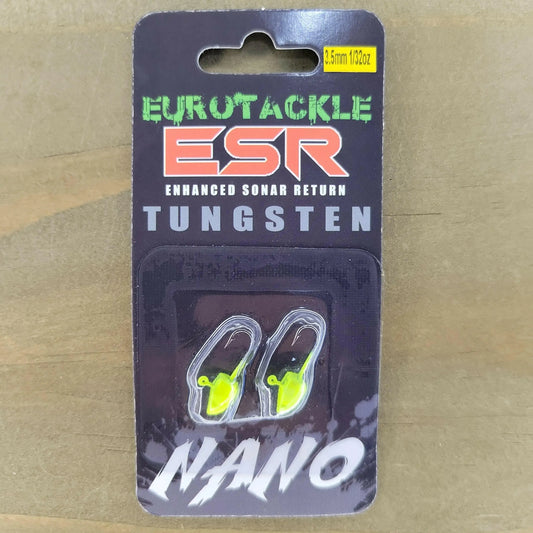 EuroTackle ESR Nano 3.5mm Jig Heads Chartreuse 2pcs