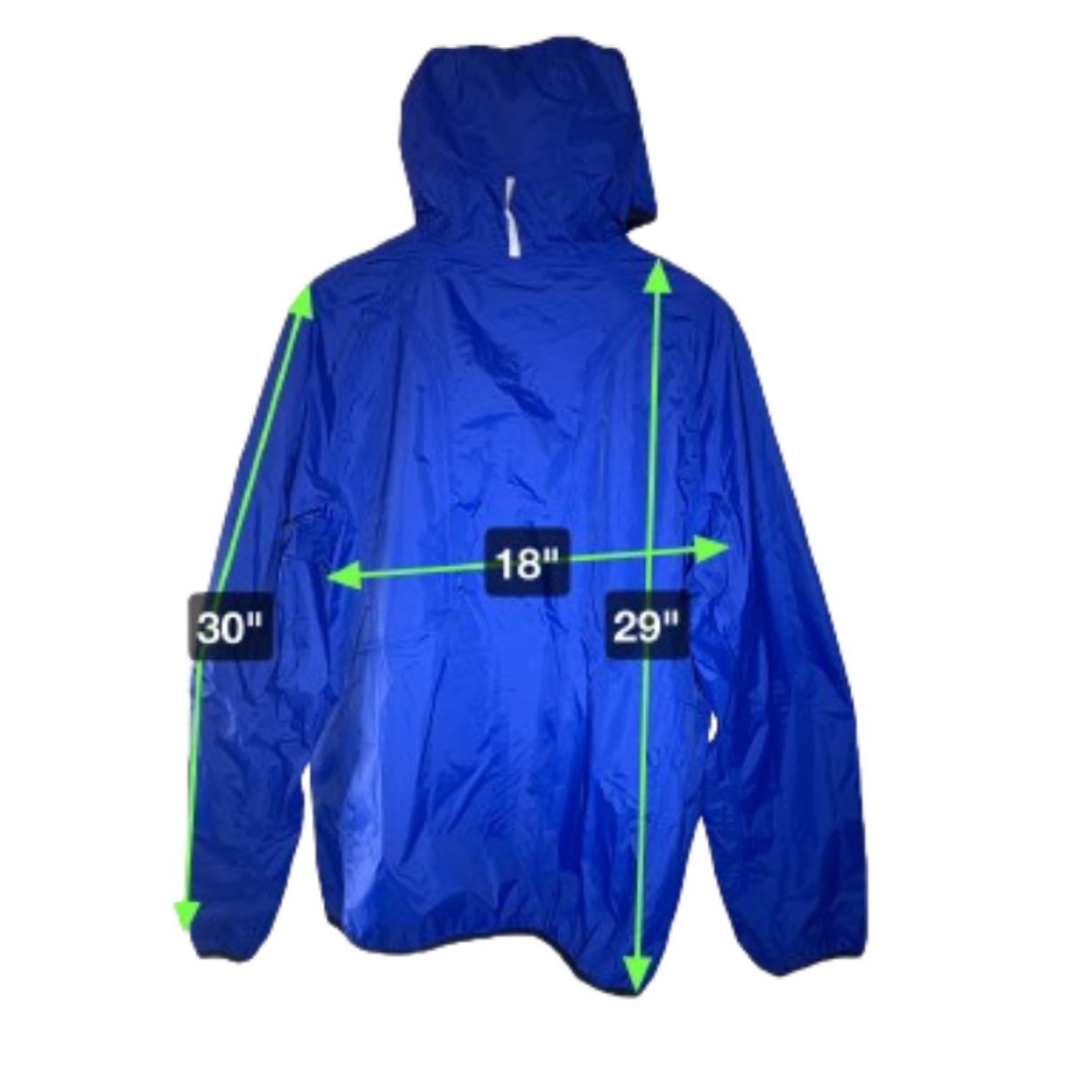 Europe Bound Unisex Packable Travel Rain Jackets Sizes XL-3XL