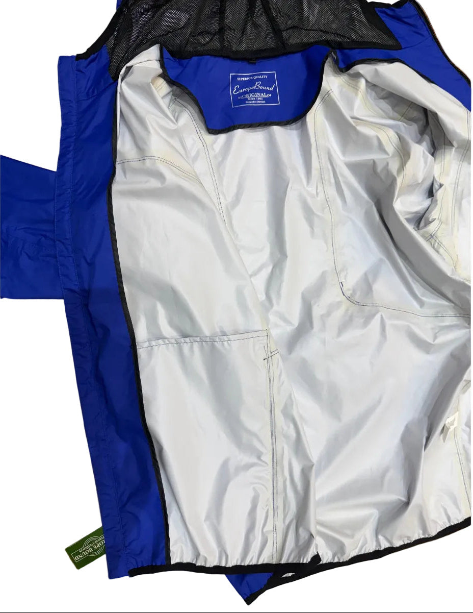 Europe Bound Unisex Packable Travel Rain Jackets Sizes XL-3XL