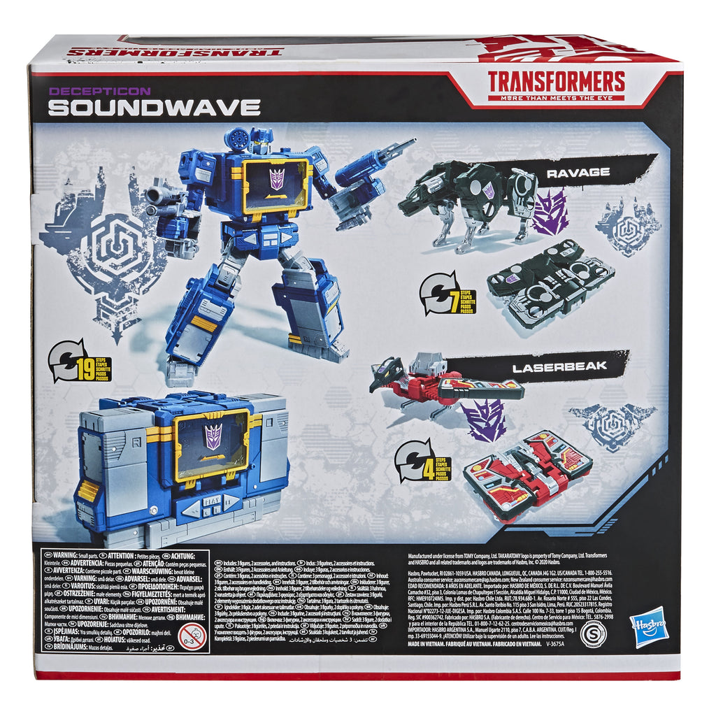 Transformers War for Cybertron - Netflix - Soundwave Battle 3-Pack - Exclusive