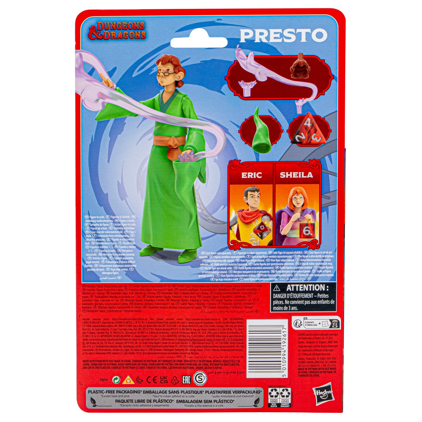 Dungeons & Dragons Cartoon Classics 6-Inch-Scale Presto ESPANOLA  Action Figure D&D Toys