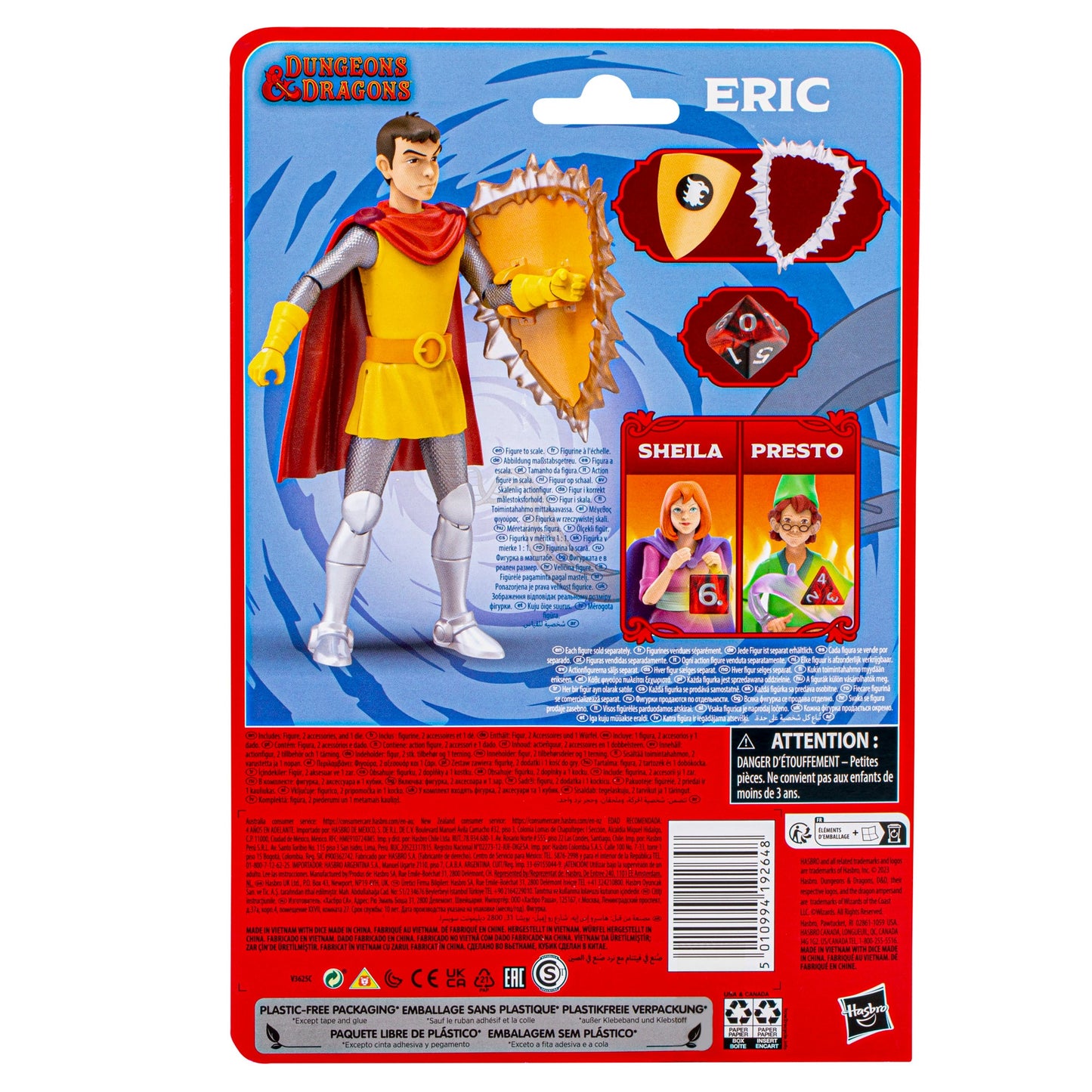 Dungeons & Dragons Cartoon Classics Eric Action Figure, 6-Inch Scale  (Preorder August 2023)