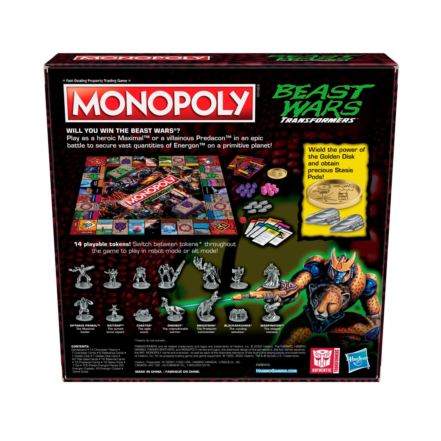 Monopoly - Beast Wars: Transformers Edition Board Game