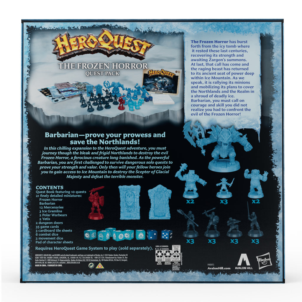 HeroQuest The Frozen Horror Quest Pack Game Expansion