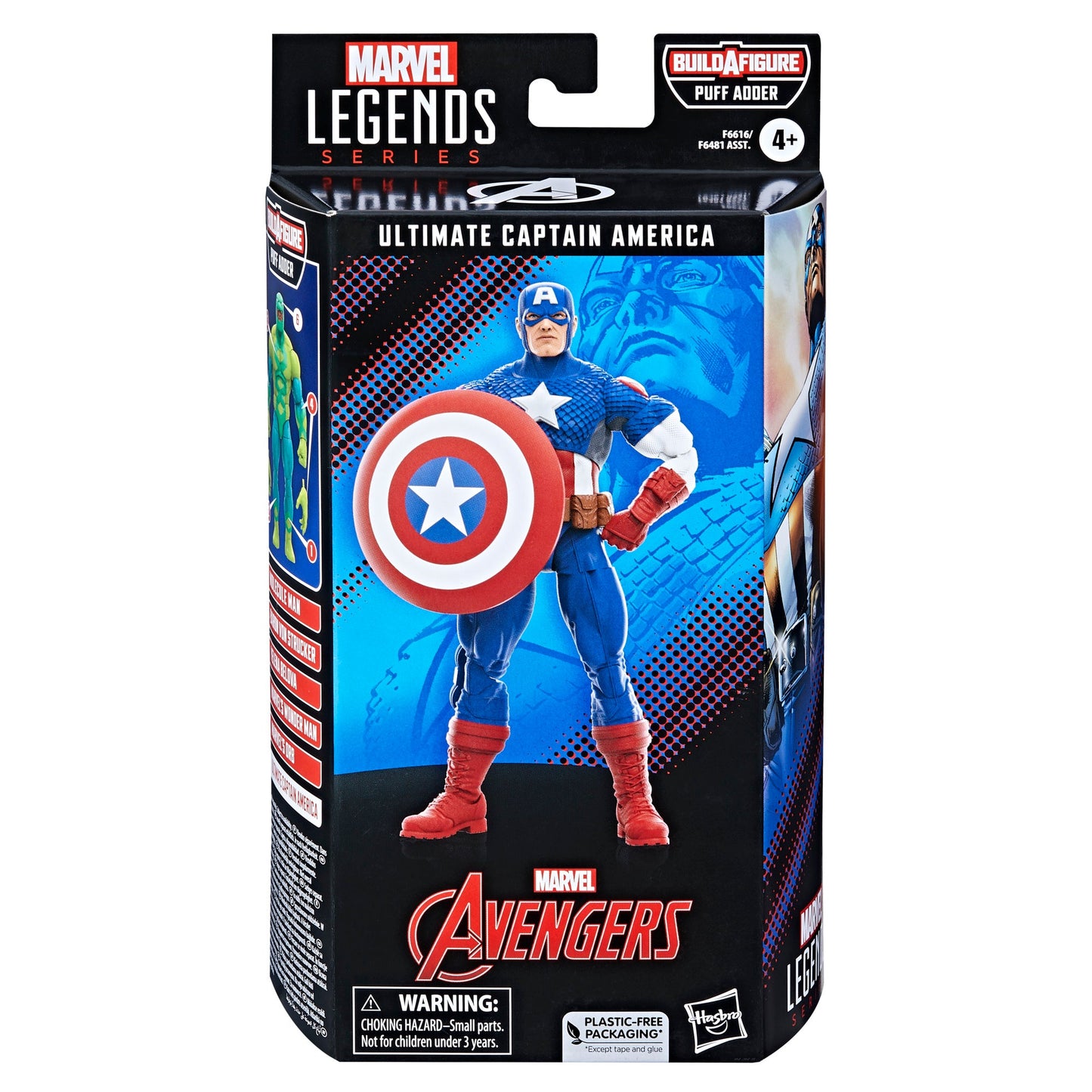 Marvel Legends Ultimate Captain America - Puff Adder BAF