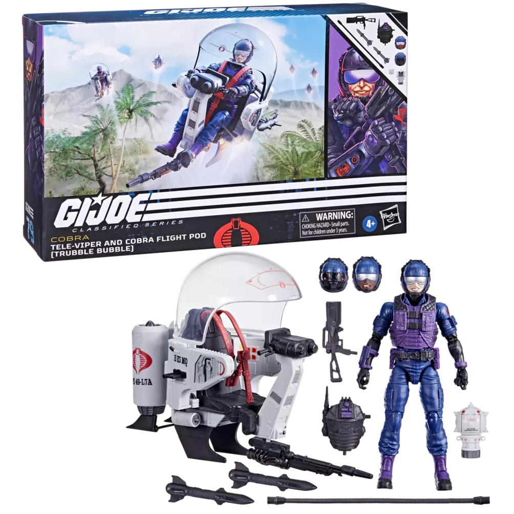 G.I. Joe Classified Series Tele-Viper & Cobra Flight Pod - Trubble Bubble - 79 (SubPar Packaging Box )