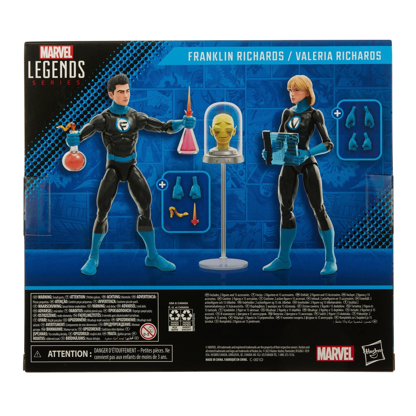 Hasbro Marvel Legends Series Fantastic Four Franklin Richards and Valeria Richards