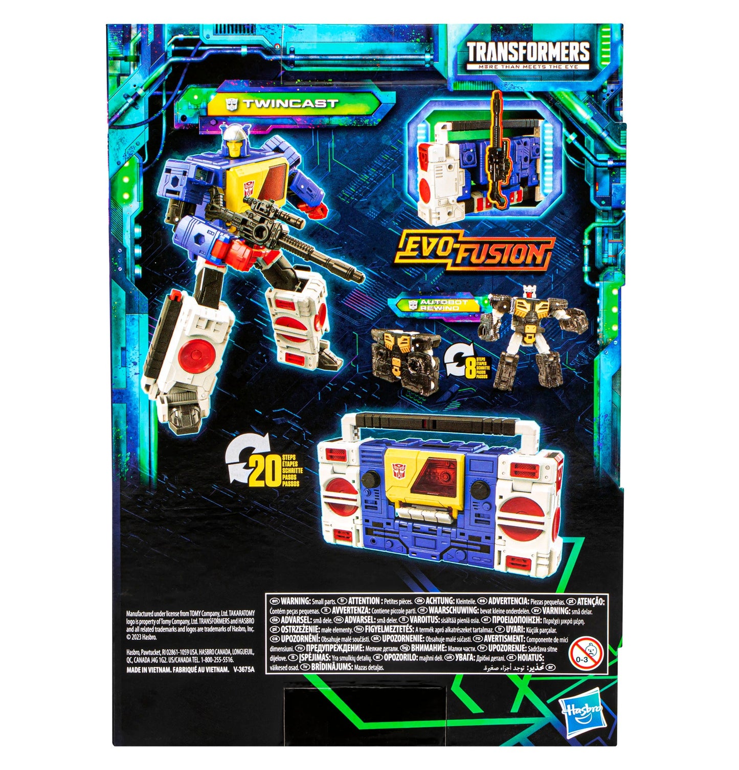 Transformers Legacy Evolution Twincast and Autobot Rewind - Voyager class