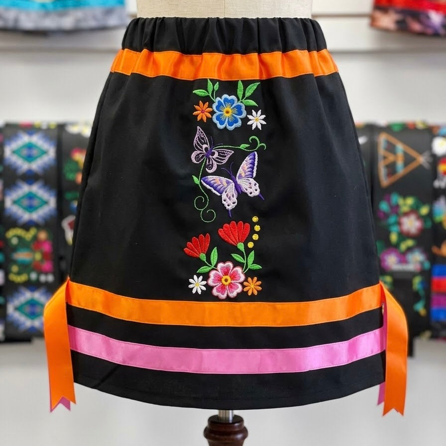 OLDTRIBES™ Infants Embroidered Flowers Ribbon Skirt