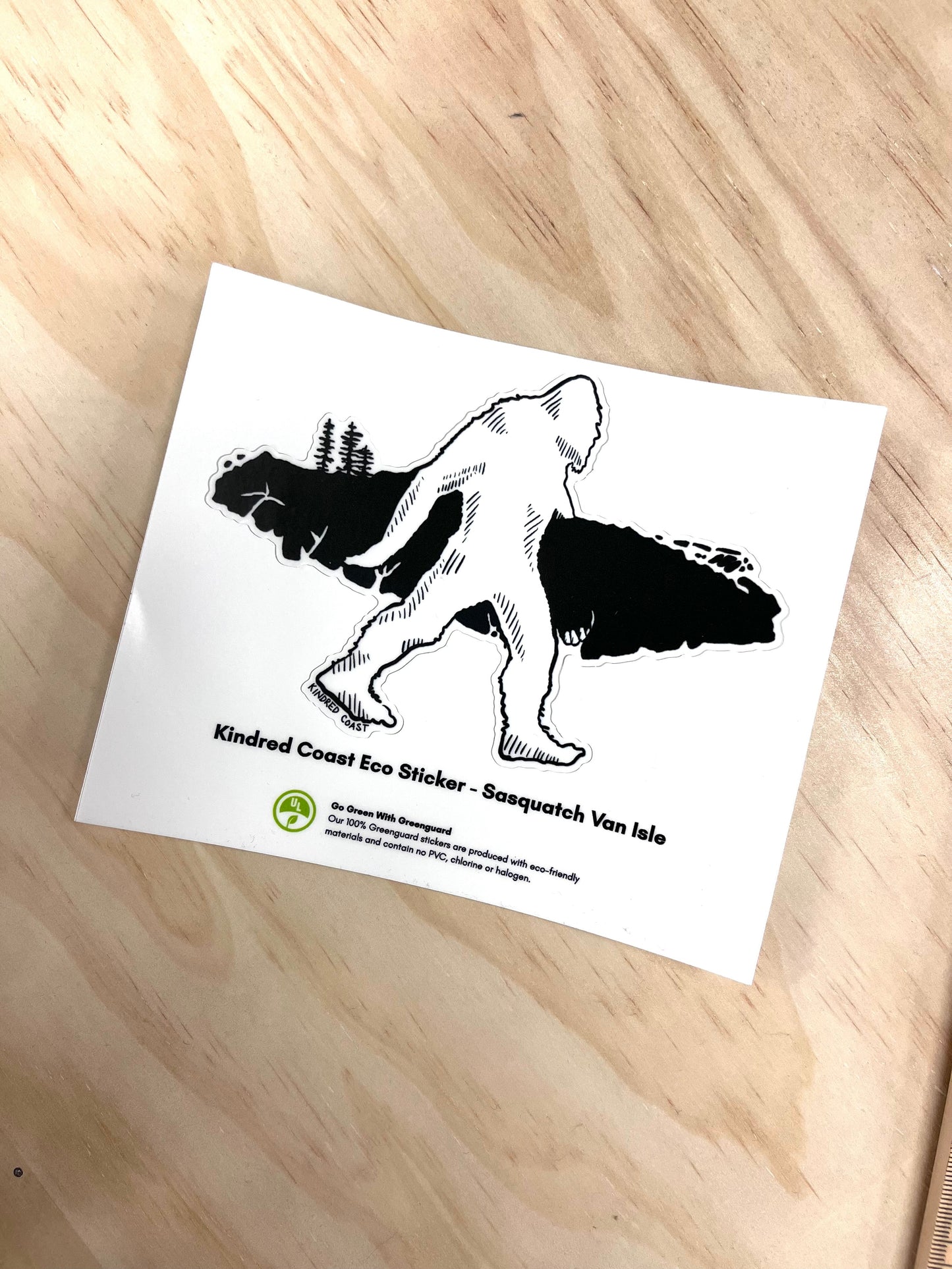 SASQUATCH VAN ISLE Eco Vinyl Stickers