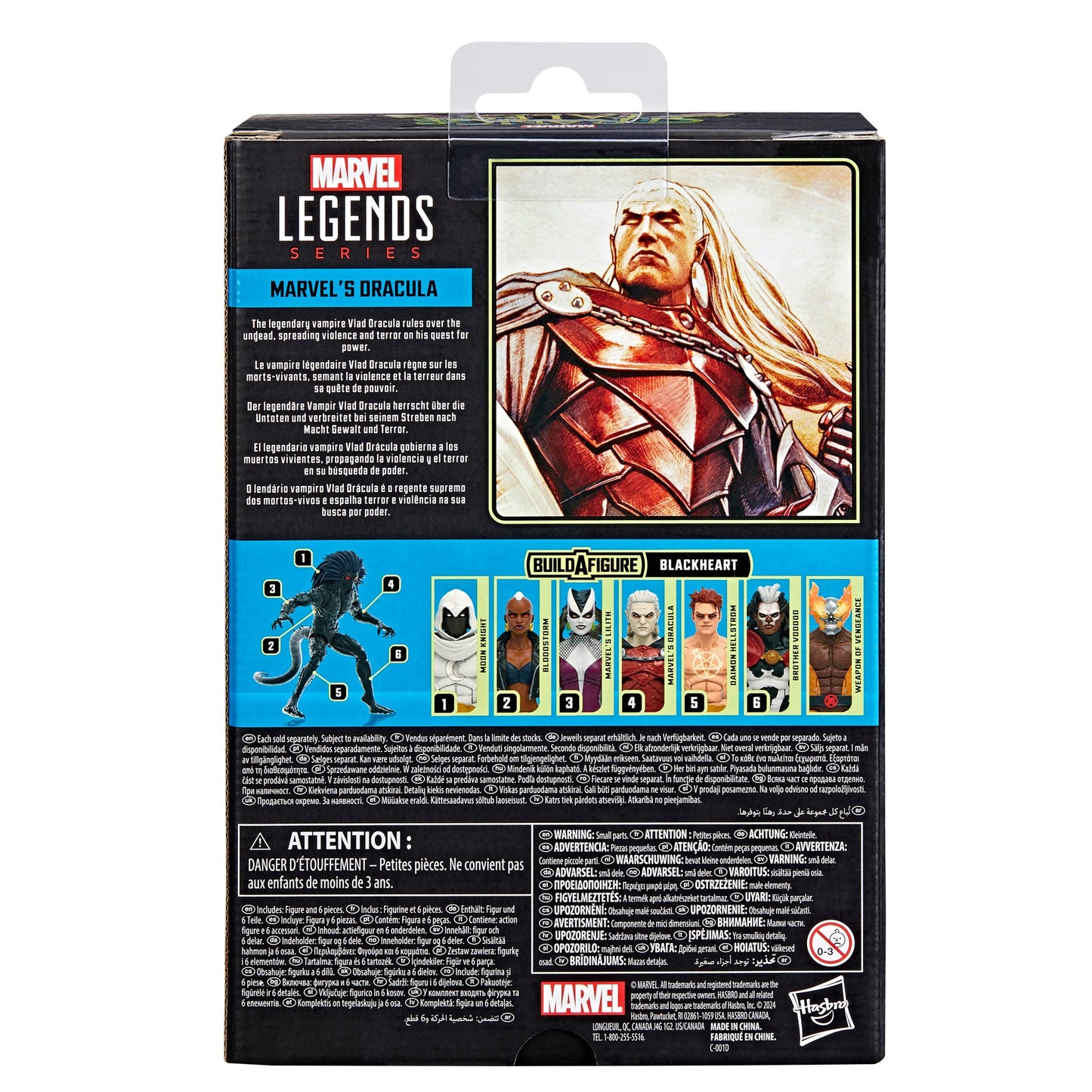 Marvel Legends Series Strange Tales Marvel's Dracula -  Black Heart BAF