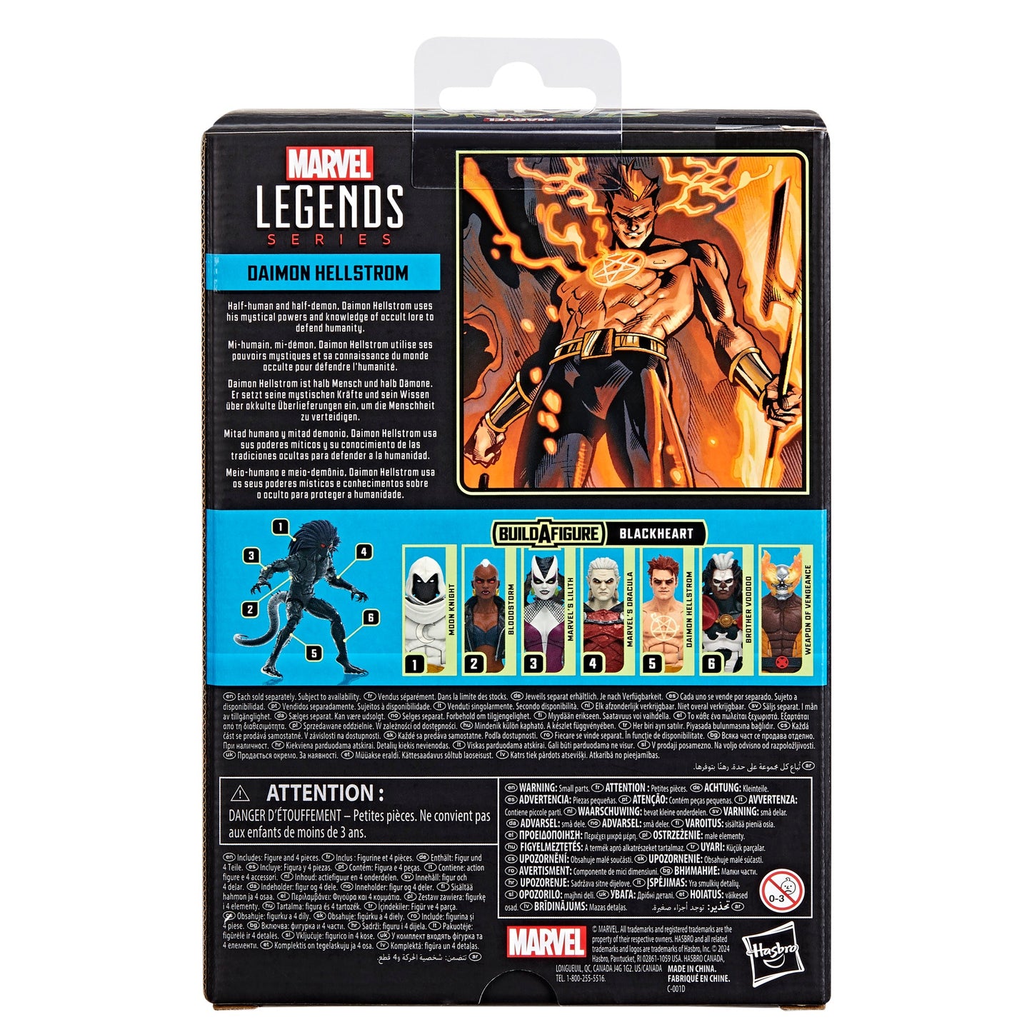 Marvel Legends Series Strange Tales Daimon Hellstrom -  Black Heart BAF