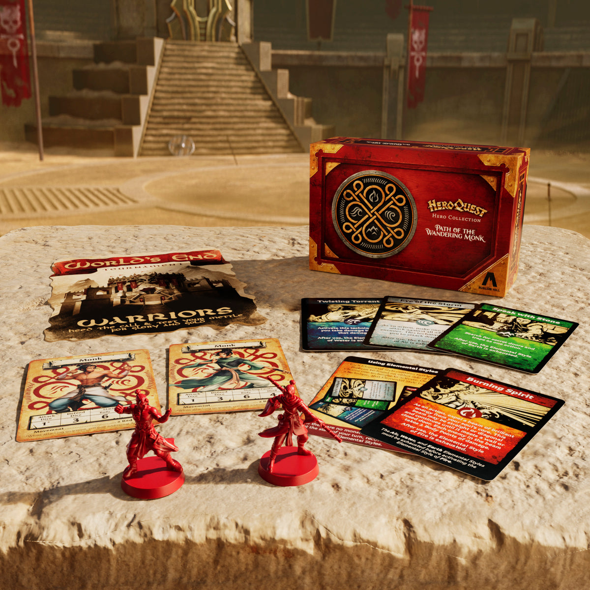 HeroQuest Hero Collection Path of the Wandering Monk Figures
