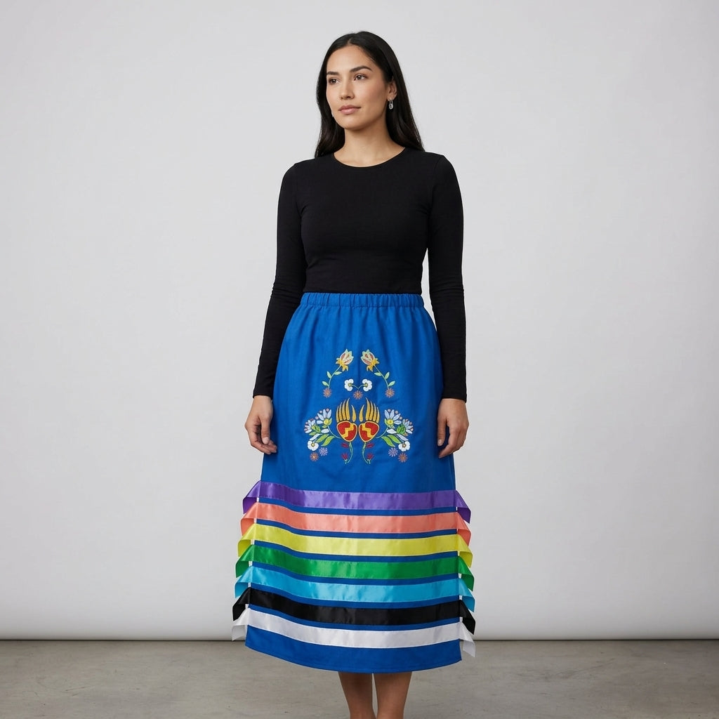 Paws & Petals Ribbon Skirt