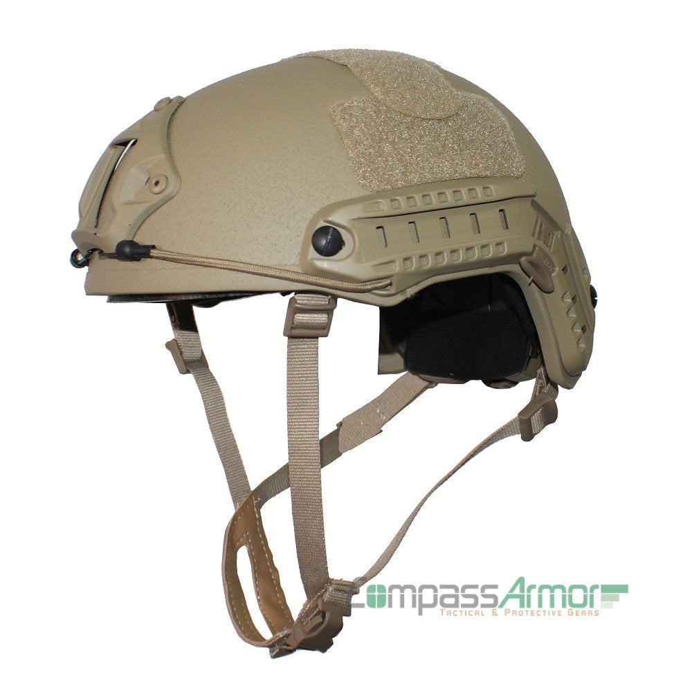 FAST Ballistic High Cut Helmet Anti-bullet Helmet NIJ IIIA Kevlar Core Coyote Tan