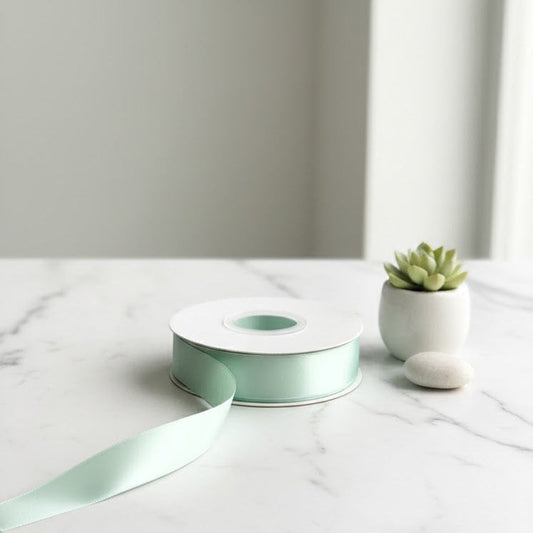 30 Meter Double Face Light  Green #513 Ribbon Roll