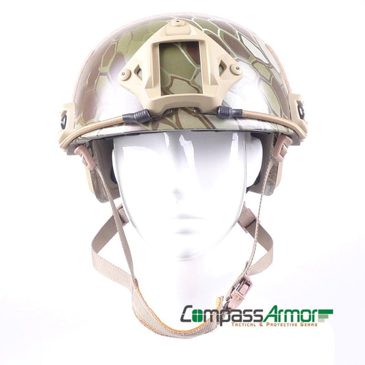 FAST BALLISTIC HIGH CUT HELMET ANTI-BULLET HELMET NIJ IIIA KEVLAR CORE PYTHON COLOR