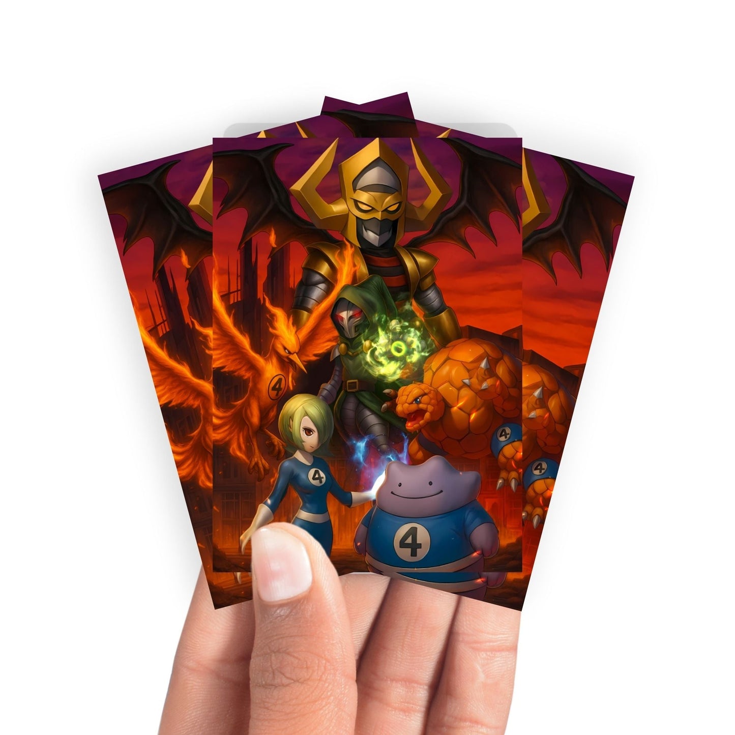 Fantastic 4 x Pokemon Card Sleeves