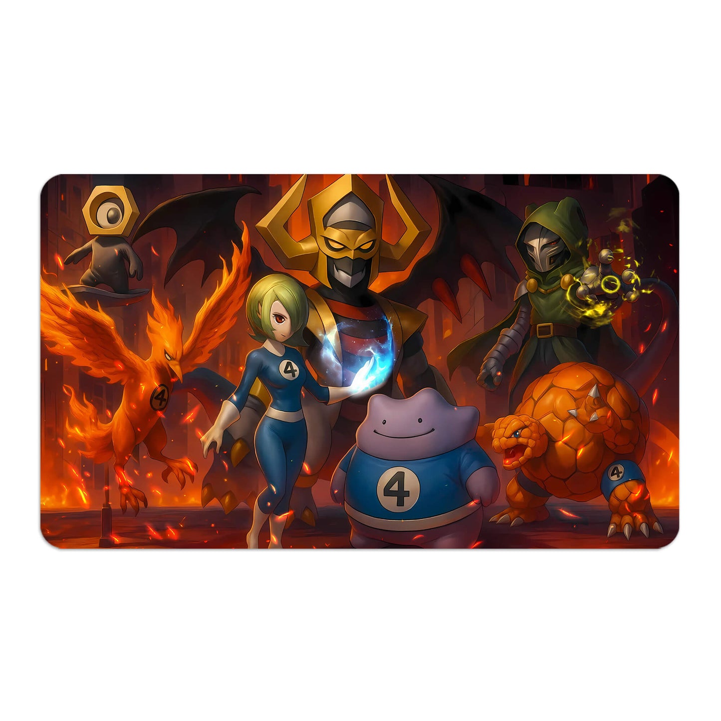 Fantastic 4 x Pokemon Playmat