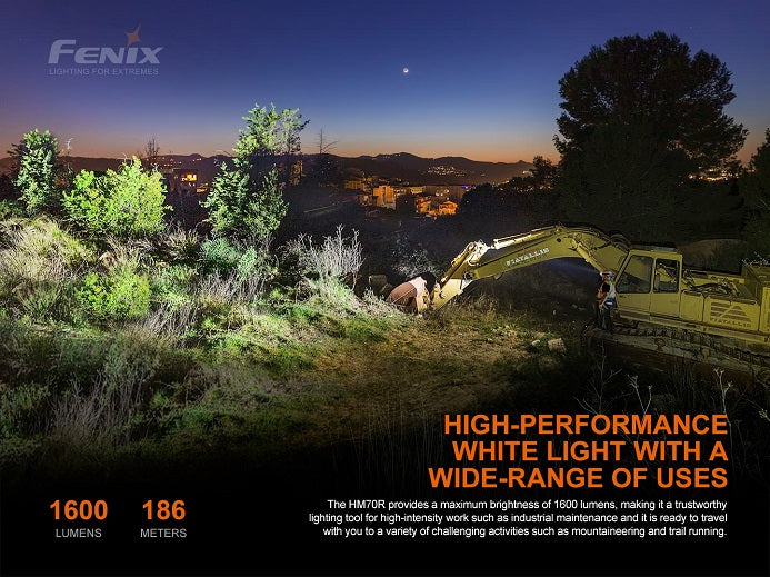 Fenix HM70R Rechargeable Headlamp – 1600 Lumens