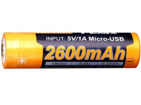 Fenix ARB-L18-2600U USB Rechargeable Li-ion 18650 Battery