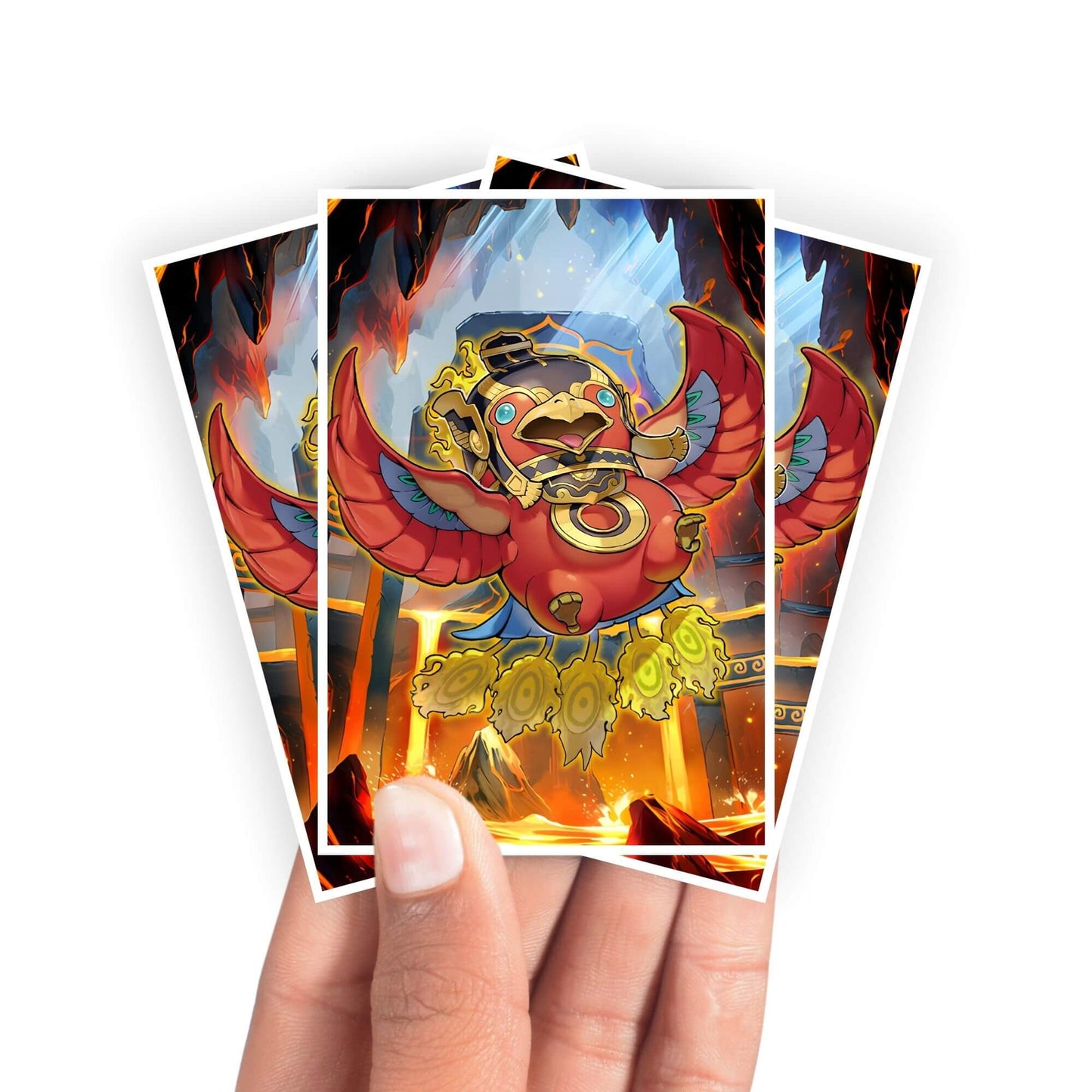 Legendary Fire King Ponix Card Sleeves