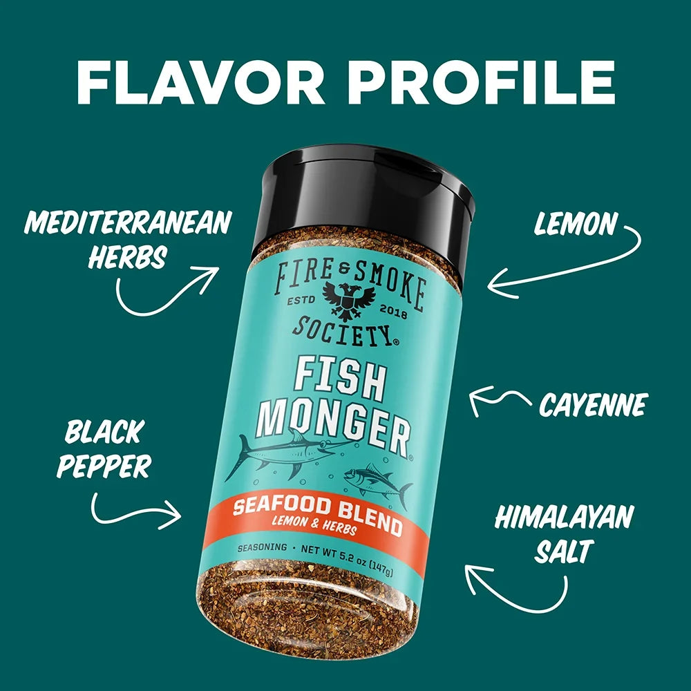 Fire & Smoke Society Fish Monger Seafood Seasoning – 5.2 oz